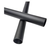 3K Carbon Fiber Tube, 3K Carbon Fiber Tube 3k Twill Shining, Length:500mm, Wall Thickness: 1.5mm,Calibre: 6mm-42mm(42x39x500mm)