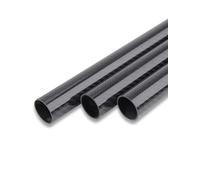3K Carbon Fiber Tube Length 100cm Roll Wrapped Carbon Tube OD 10mm x ID 6mm Wall Thickness 2mm(Glossy-A,1.8x100cm)