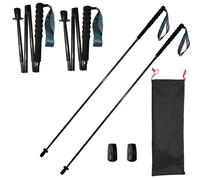 3K Carbon Fibre Trekking Poles, Ultralight Folding Poles，E1：110cm - Pair