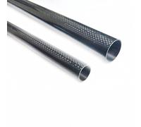 3K Full Carbon Fiber Tube 500mm Plain Glossy Hollow Rod for DIY Kite Frame Drone Shaft,1pcs(22x20mm)