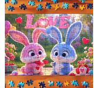 3k Piece 130 Pieces Easter Theme Puzzle Set Easter Puzzle For Children Great For Family Games Rabbit Egg A2 Hexed (21X30CM)