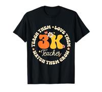 3K Teacher Squad & Team Threes Crew PreK Elementary Crew T-Shirt