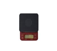 3kg 0.1g Digital Drip Coffee Scale With Timer Electronic Kitchen Scales Design Balance High Precision Precise Measurement(Burgundy)