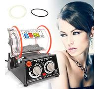 3Kg Tumbler Jewelry Polisher Professional Mini Rotary Machine Finisher Finishing Machine with Free Polishing Bead 220V for Rock Stone Coins