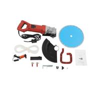 3KW Electric Concrete Saw W/350mm Blade,Wet Dry Cutting Handheld Circular Grooving Machine Wall Slotting 3800RPM