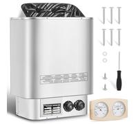 3kw Electric Sauna Heater, Stainless Steel Sauna Heating Stove with Internal Controller, Home Hotel Spa Shower Steam Room