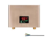 3KW Mini Electric Tankless Water Heater Instant Water Heater Wall Mounted 3 Level Temperature Adjustment Remote Control(Light Grey)