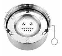 3L/101 oz Dog Water Bowl No Spill, Stainless Steel, Spill Proof Slow Drinking Dog Water Feeder with Anti-Slip, for Small to Medium Messy Drinkers
