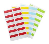 3L 10520 Index Tabs Repositionable Write-on Type-on 25mm Assorted Ref 10520 [Pack of 72]