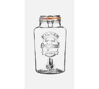 3L, 5L,8L Glass Drink Dispenser With Tap Kilner Lemonade Juice Detox Water Jug