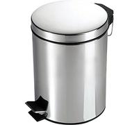 3L, 5L, 9L Stainless Steel Pedal Bin Dustbin Bathroom Kitchen Office (3L)