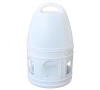 3L Bird Waterer for Pigeons, Plastic Bird Water Dispenser with Easy-Grip Handle & Hang Ring, Drinking Feeder for Daily Hydration of Doves & Birds