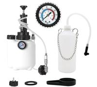 3L Brake Bleeding Kit,Manual Brake Fluid Pressure Bleeder with 1L Brake Fluid Extractor & 2PCS Cylinder Adapter Brake Bleeder Suitable for Most European Models and ABS Systems (3L Brake Bleeder)
