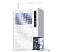 3L/Day Desiccant Dehumidifiers for Bedroom, Heelay® Dehumidifiers for Home With Drain Hose for Drying Clothes Warm Air Timer Auto Shut off/Humidity Display for Bathroom kitchen Wardrobe Apartment