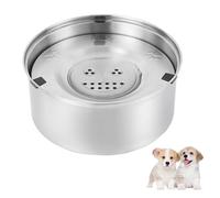 3L Dog Water Bowl,Non Spill Dog Water Bowl,Stainless Steel Dog Bowls,Large Dog Water Bowl Dispenser Floating Anti Spill Dog Water Bowl,Dogs Water Bowl for Vehicle Cat Dog Slow Drinking Bowl Puppy