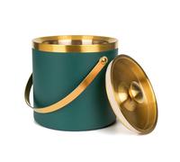 3L Double-Wall Insulated Stainless Steel Ice Bucket for Cocktail Bar - Metal Ice Bucket for freezer with Lid for parties, Camping,and More!champagne bucket,bar cart accessories