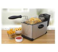 QUEST 35140 Deep Fryer - Black & Silver, Silver/Grey,Black
