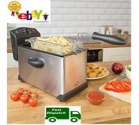 QUEST 35140 Deep Fryer - Black & Silver, Silver/Grey,Black