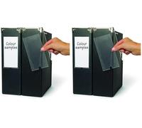 3L Fr 10335- Sachet de 6 Porte-étiquettes adhésifs 3L - 55 x 102 mm - étiquettes Pour classeurs (Pack of 2)