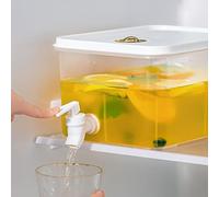 3L Frid Jug Dispenser th s, Water Dispenser th Lid, Summer Reusable Lar Ice Water Infuser Cold ETS for Fruit Juice Drinks Tail for Outdoor Party Daily Use