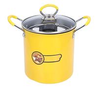 3L Fryer Pot, Stainless Steel Mini Deep Japanese Frying Pot with Oil Filter Rack Lid for Home Kitchen French Fries, Fish and Shrimp