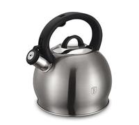 3L Home Stainless Steel Colorful Whistling Stove Top Kettle Kitchen Metallic Electric Induction Tea Pot (Matte Black)