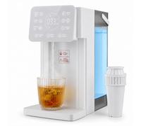 3L Instant Hot Water Dispenser, 6 Temp Settings & 8 Cup Sizes, 3-Second Rapid Heat with Removable Tank, LED Touchscreen & Night Light, Child Lock for Tea, Coffee & Kitchen (White)