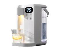 3L Instant Hot Water Dispenser with Child Lock Adjustable 12 Temperature Fast Heating Antislip Boiler Warmer for Table Top Easy to Clean(White)