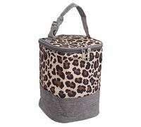 3L Insulated Baby Bottle Bag, Breast Milk Cooler Bag, Breastmilk Warmer Cooler Bag with Handle for Nursing Mom Daycare(Leopard Print)