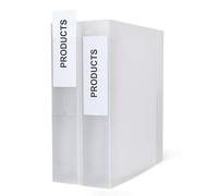 3L Label Holders Polypropylene Self-adhesive with Inserts 55x150mm Ref 10340 [Pack of 6]