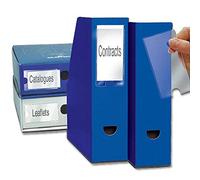 3L Label Holders Polypropylene Self-adhesive with Inserts 75x150mm Ref 10350 [Pack of 3]