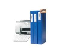 3L Label Holders Polypropylene Self-adhesive with Printable Insert Cards 35x75mm Ref 10321 [Pack of 48]