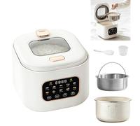 3L Low Sugar Rice Cooker, Low Carb Rice Cooker with Steamer, 10 Cooking Modes, Touch Control, Top-View Design, 24H Delay & 8H Keep Warm, Smart Rice Maker for Grains White Rice Porridge