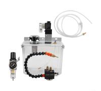3L Machine Tool Cooling Sprayer, PVC+Metal Oil Mist Lubrication with Solenoid Valve, .5-575ml/min Flow, Flexible Shaft Coolant Pump for CNC Lathe Drilling(24V)