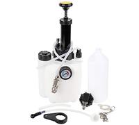 3L Pneumatic Brake Clutch Fluid Bleeder Tool Kit, Pressure Brake Bleeding System with 1L Bottle, for European Cars with 42mm Reservoir Cap, 10-30 PSI Working Pressure