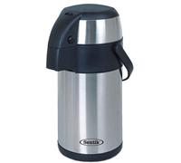 3L Premium Stainless Steel Airpot Flask, Hot And Cold Dispenser For Tea Or Coffee
