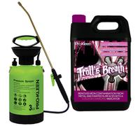 Pro-Kleen Troll’s Breath Iron Fallout Contamination Remover - Safe to use on all Wheel Types, Paintwork, Glass & Metal - pH Neutral with Colour Indicator with 3L Garden Pump Sprayer