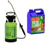 (3L, ProKleen Ready to Use Simply Spray & Walk Away Patio Cleaner 1 x 5L ) Garden Sprayer Pump Action Patio Cleaner Kits