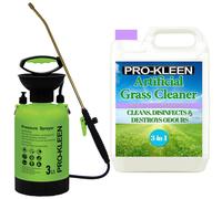 3L Pump Pressure Sprayer & Lavender Scent Artificial Grass Cleaner 5L ProKleen Lavender One Size