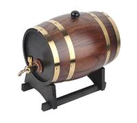 3L Retro Oak Wood Red Wine Brandy Whisky Barrel Keg Bucket Container with Faucet Exquisite Workmanship