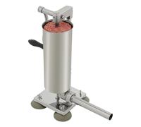 3L Sausage Stuffer, Stainless Steel Vertical Sausage Maker | Home Made Sausage Maker Machine with 4 Stuffing Tubes, Suction Base and Manual Crank for Household Use or Commercial