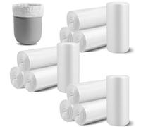 3L Small Bin Bags, 360 Counts, 30 * 35 cm, BinLiners for Mini DesktopBin, Bathroom Office Car TrashBags, Food WasteBags, School Desk Mini GarbageBags for Kitchen - White