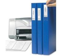3L TS-110530 Label Polypropylene Self-Adhesive Holder with Printable Insert Card, 25mm x 75mm, Pack of 48