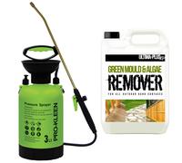 (3L, Ultima Plus XP Super Concentrate Patio Cleaner 1 x 5L) Garden Sprayer Pump Action Patio Cleaner Kits