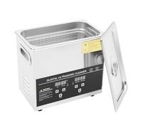 3L Ultrasonic Cleaner Digital Ultrasonic Cleaning Machine with Heater & Timer 40KHz Stainless Steel Ultrasonic Washing Machine with Detachable Cleaning Basket for Homes, Laboratories (3L)
