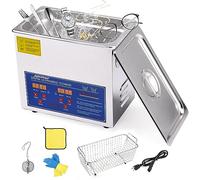 3L Ultrasonic Cleaner with Heater and Timer, 120W Stainless Steel Ultrasonic Cleaning Machine, Professional Ultrasonic Parts Cleaner Ultrasound Cleaning Machine for Lab Tools Auto Parts