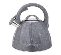 3L Whistling Kettle Compatible with Induction Cooktops, Marbled Design