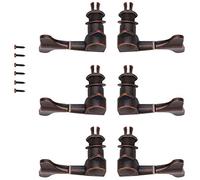 3L3R Bass Tuning Key Pegs Red Copper Enclosed Type Fishtail-Shaped String Tuners Bass Parts