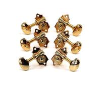 3L3R Gold Guitar String Tuning Pegs Tuners Machine Heads Classics Open Type For Acoustic Guitar Guitar Knobs Tuning Keys