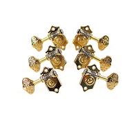 3L3R Gold Guitar String Tuning Pegs Tuners Machine Heads Classics Open Type Guitar Tuning Parts Guitar Knobs Tuning Keys